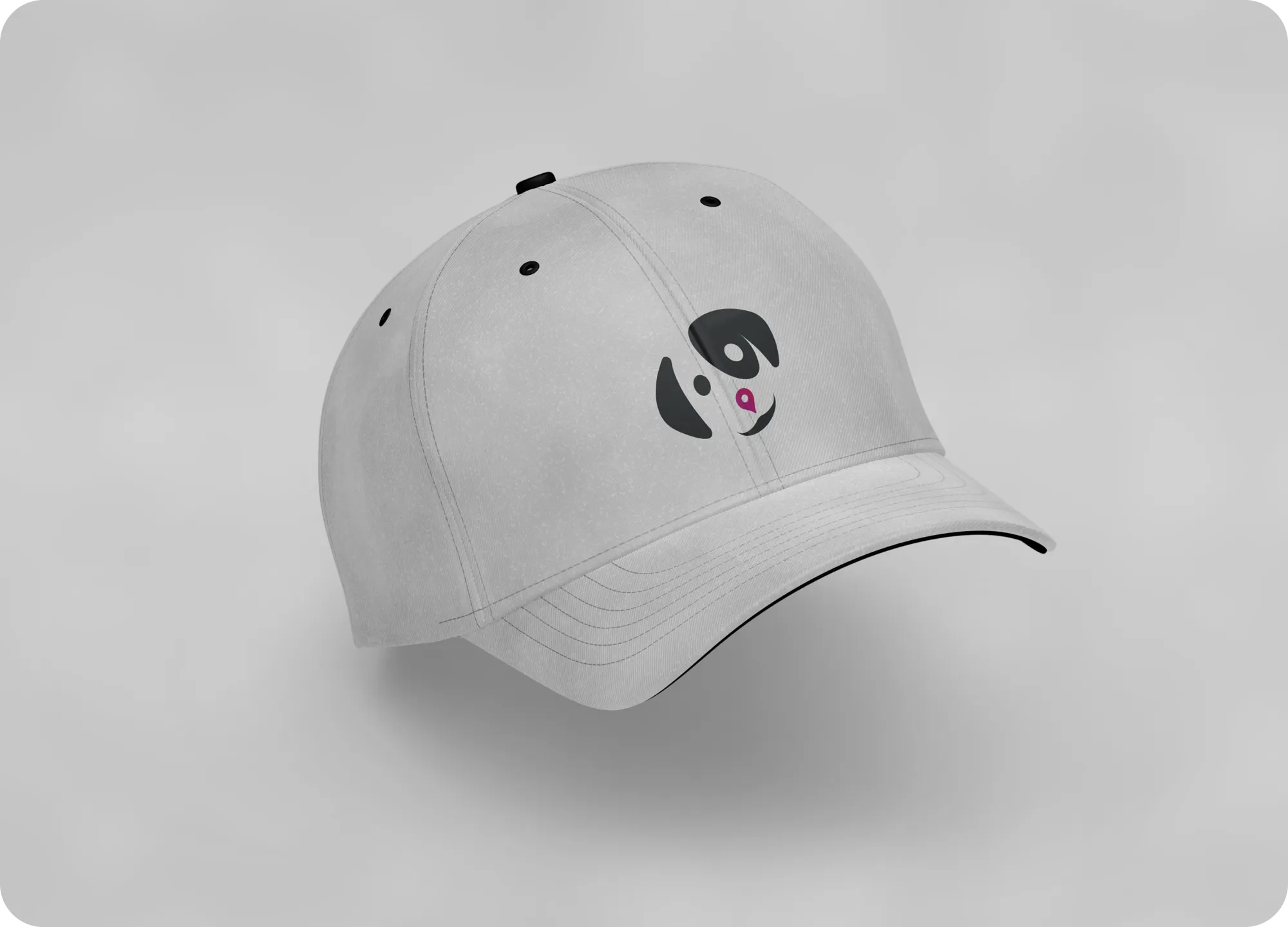 Light gray cap with the WeeDoo dog face embroidered on the front