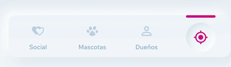 Bottom nav with the Encontrar tab active